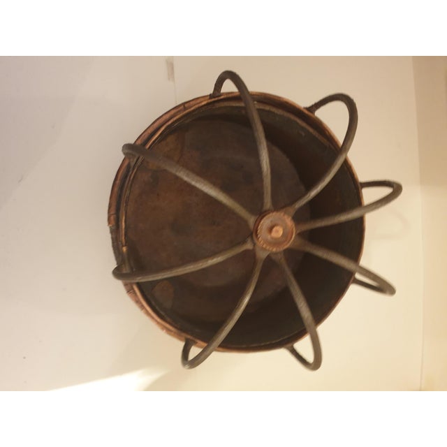 Antique Italian Copper and Iron Bed Warmer, 19th Century For Sale - Image 4 of 5