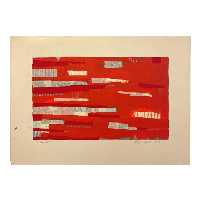 Contemporary Mixed Media Painting, "La Brea #7" For Sale