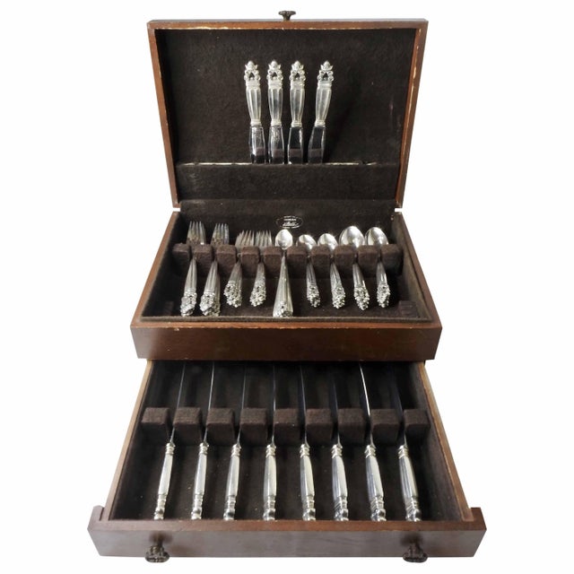 1917 Georg Jensen "Acorn" Sterling Silver Flatware For Sale - Image 11 of 11