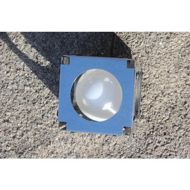 Cubic Perforated Table Lamp from Sonneman, 1970s For Sale - Image 4 of 11