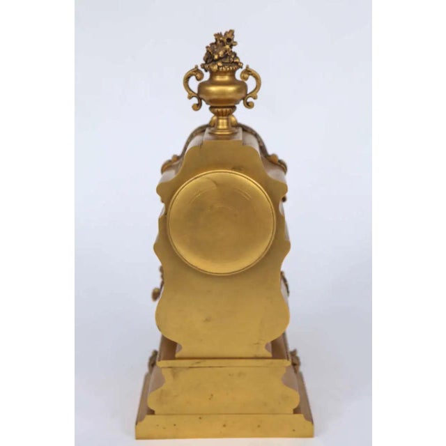 19th-Century French Bronze Doré Mantel Clock With Cherub, Signed G. Fabre, Paris For Sale - Image 11 of 11