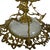 Art Nouveau Brass Tazza Centerpiece Blown Glass Bowl . Swivel Floral Branches For Sale - Image 12 of 16