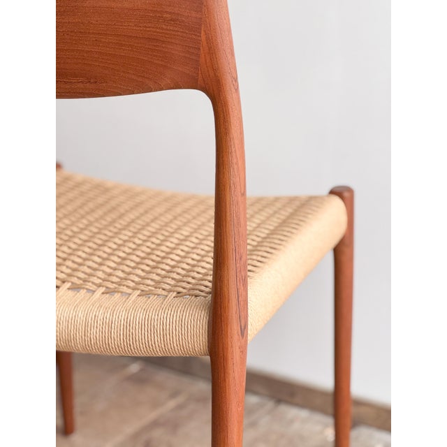 Mid-Century Teak Dining Chairs # 77 by Niels O. Møller, J. L. Moller, Set of 8 For Sale - Image 6 of 14