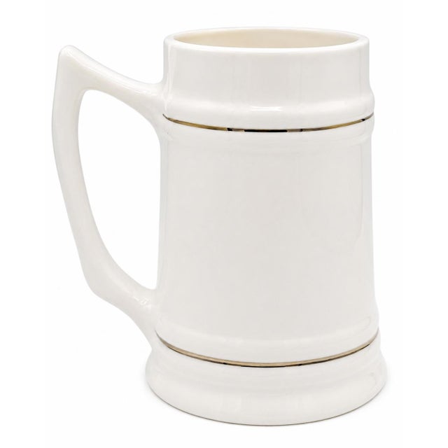 Details: • Vintage New York Mets ceramic beer stein / mug • Features classic Mets skyline logo in blue and orange •...