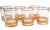 Mid 20th Century Vintage Rocks Glasses with Gold-Motif- Set of 6 For Sale - Image 5 of 5
