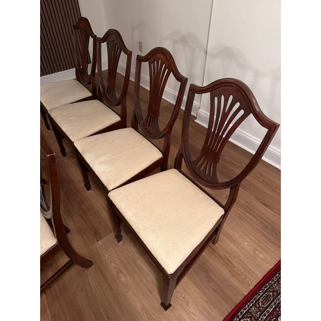 Shield Back Chairs, 6 For Sale - Image 4 of 13