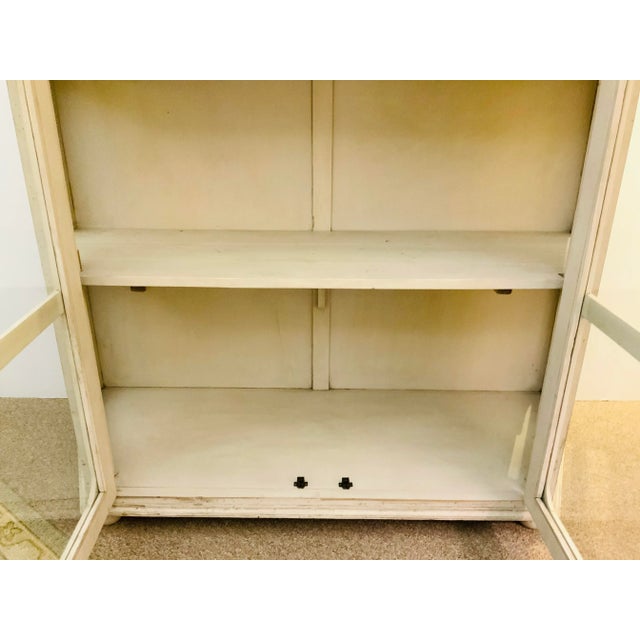 Organic Modern Aged Cream Display Cabinet For Sale In Atlanta - Image 6 of 8