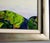2010s Maya Eventov Original Painting on Canvas Custom Framed Lily Pads For Sale - Image 5 of 13