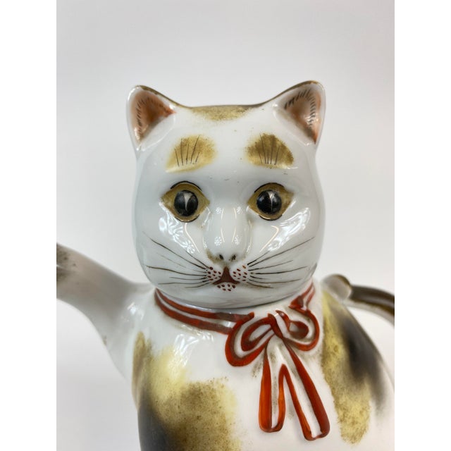 1920s Mid-Century Chinese Cat Teapot For Sale In San Francisco - Image 6 of 9