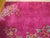 Early 20th Century 1930s Bright Pink Floral Modern Antique Chinese Art Deco Rug 8' 9'' X 11' 2'' Handknotted Wool Carpet For Sale - Image 5 of 6