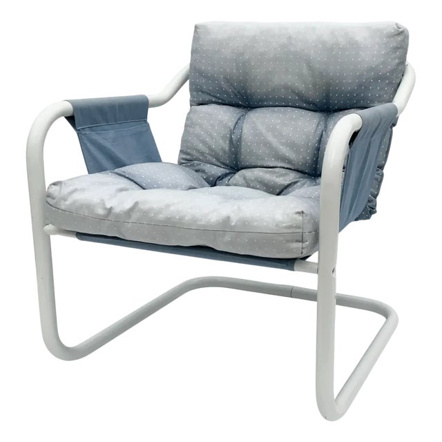 Vintage Tubular Armchair from Mio, Sweden, 1970s For Sale