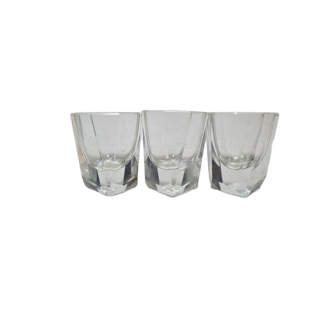 Art Deco Glasses, Poland, 1930s, Set of 3, in Good conditions. Designed 1920 to 1949
