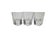 Art Deco Glasses, Poland, 1930s, Set of 3, in Good conditions. Designed 1920 to 1949
