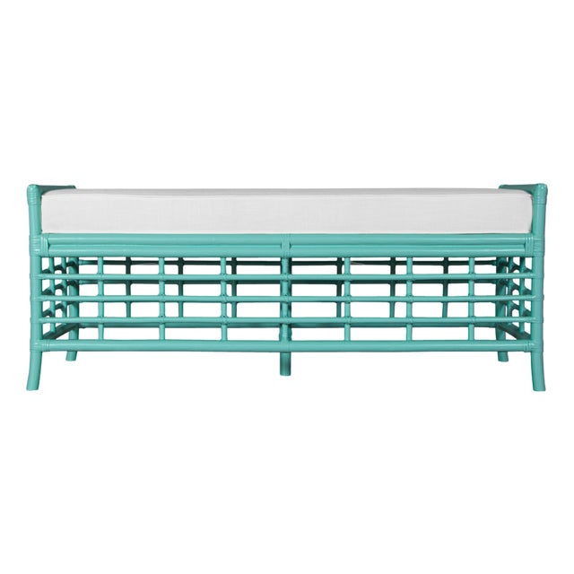 Luna Bench - Turquoise For Sale