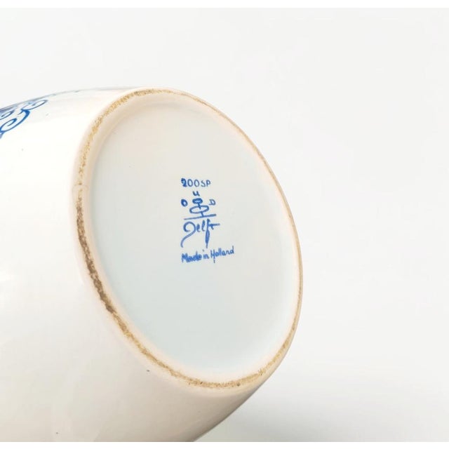 Antique Dutch Delft Blue Tobacco Jar, 1840 For Sale - Image 5 of 16