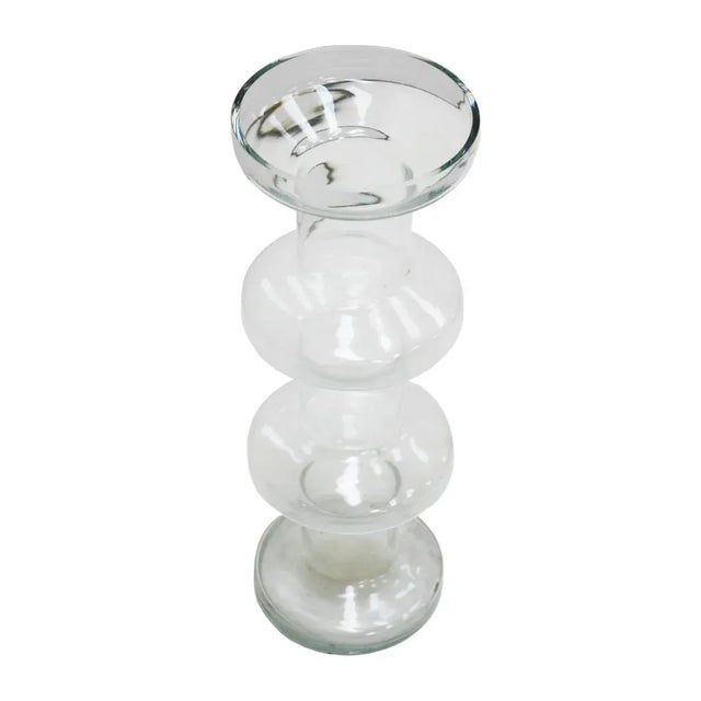 Mid-Century Modern Mid-Century Modern Italian Molded Glass Vase For Sale - Image 3 of 11