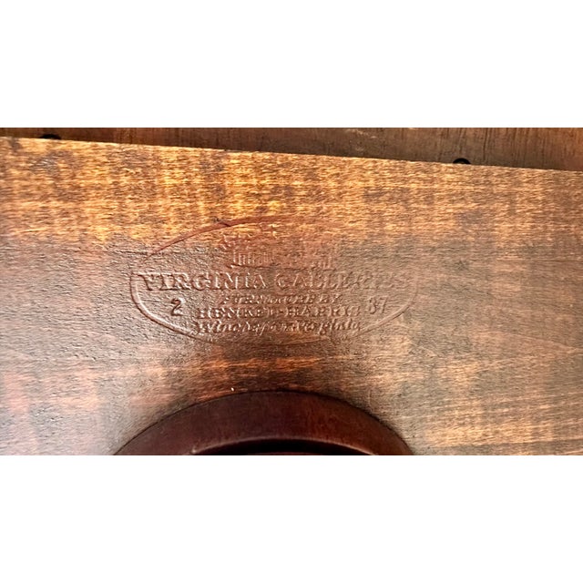 Henkel Harris 1980s Henkel Harris 2208 29 Solid Mahogany Double Pedestal Dining Table For Sale - Image 4 of 5