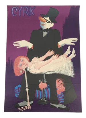 Polish Circus Poster by Stanislaw Miedza-Tomaszews, 1975