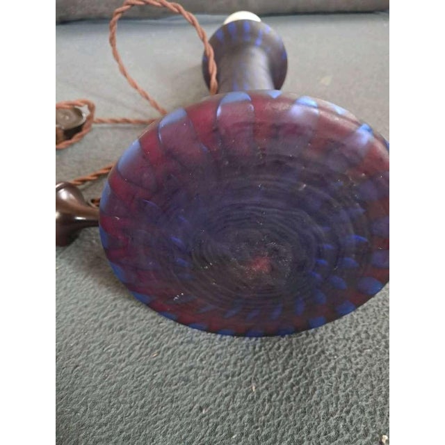 Art Nouveau Peacock Iridescent Lamp - Loetz Witwe, Early 20th Century For Sale - Image 6 of 8