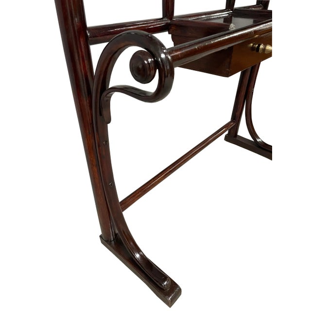 Antique Wardrobe with Mirror from Thonet, 1890s For Sale - Image 3 of 6