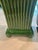 Pair of Vintage Green Ribbed Ceramic Cachepots With Pedestal Bases, Art Deco Style For Sale In San Diego - Image 6 of 12