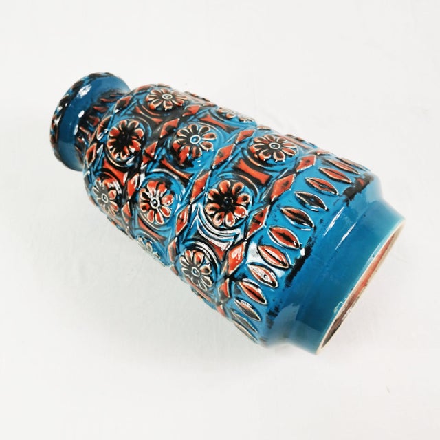 Mid-Century Modern Large Ceramic Vase from Bay Keramik, Germany, 1970s For Sale - Image 3 of 12
