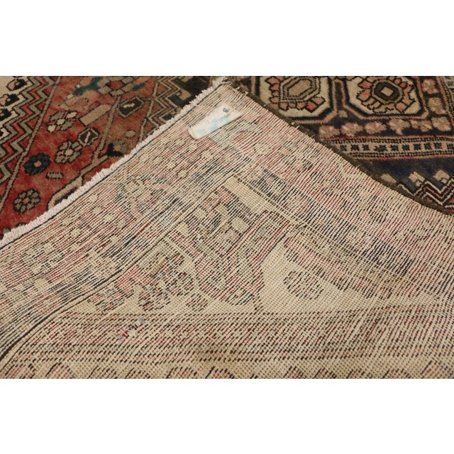 Mid 20th Century Vintage Persian Shiraz Rug - 04'09 X 06'02 For Sale - Image 5 of 7