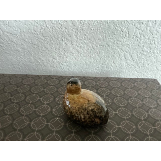 Mid-Century Modern Small Mid‑Century Ceramic Quail Trio For Sale - Image 3 of 7