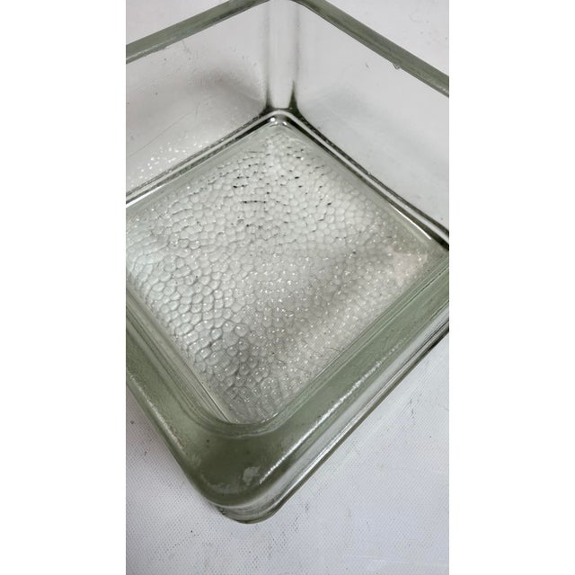 Lumax Le Corbusier/Charlotte Perriand Glass Ashtray Catch All Circa 1950’s, this thick, heavy molded glass, designed to...