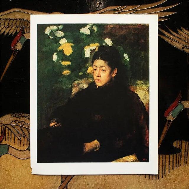 Portraiture 1977 After Edgar Degas "Mademoiselle Malo", Large Full-Color Print For Sale - Image 3 of 6
