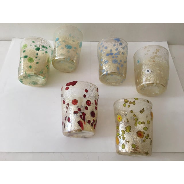 2000s "Murrisa Murano Glass" Glasses- Set of 6 For Sale - Image 9 of 11