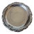 Vintage Italian Silver-Plated Floral Rococo Coaster / Small Dish For Sale