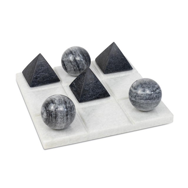 Tic Tac Toe Marble Board, White For Sale In Detroit - Image 6 of 6