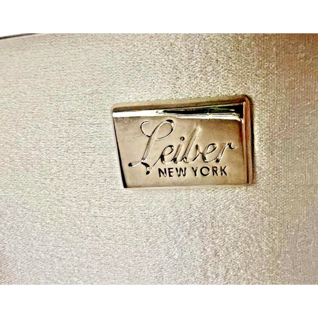 2010s 2010s Judith Leiber 925 Sterling Silver Crocodile Emboss Clutch Shoulder Evening Bag Minaudiere For Sale - Image 5 of 15