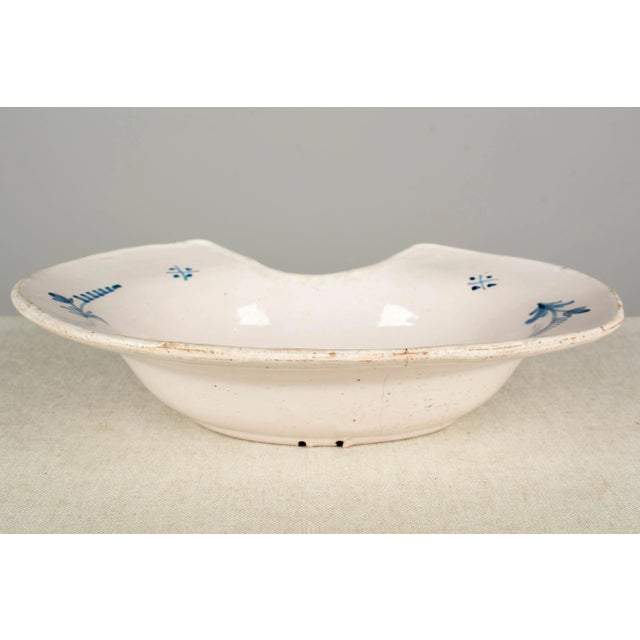 French 19th Century French Faience Shaving Bowl For Sale - Image 3 of 8