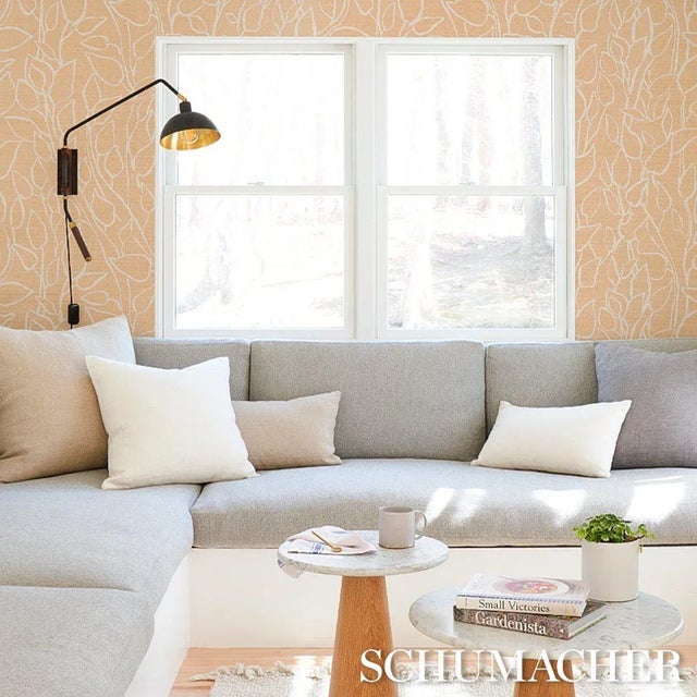 Schumacher Schumacher Solandra Vine Sisal Wallpaper in Straw - 10 Yards For Sale - Image 4 of 5