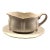 1950s White Federalist Ironstone Gravy Boat and Saucer For Sale