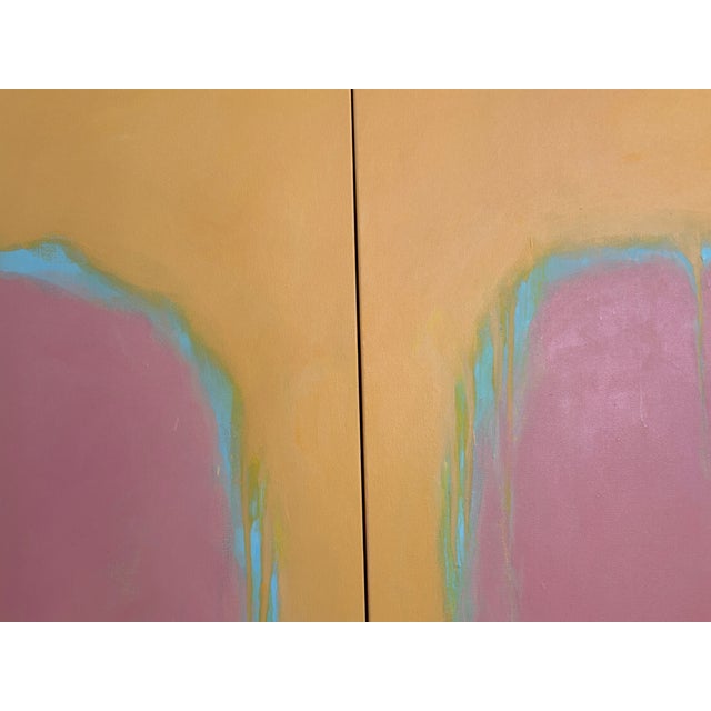 You and Me, Large Acrylic Diptych Contemporary Abstract Painting by Stephen Remick For Sale - Image 9 of 15