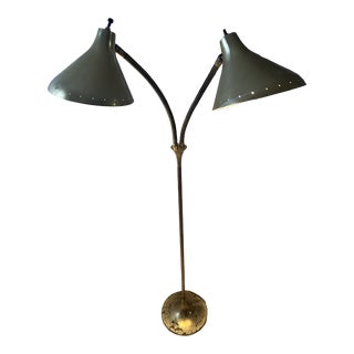 1960s Mid-Century Modern Double Headed Standing Lamp For Sale