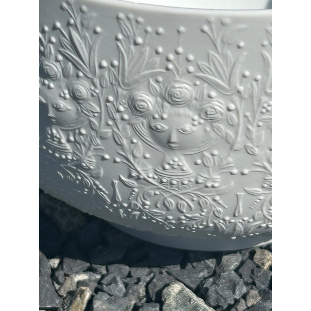 Lovely vintage Rosenthal Studio Line porcelain bowl designed by John Wiinblad having meticulously detailed relief of...