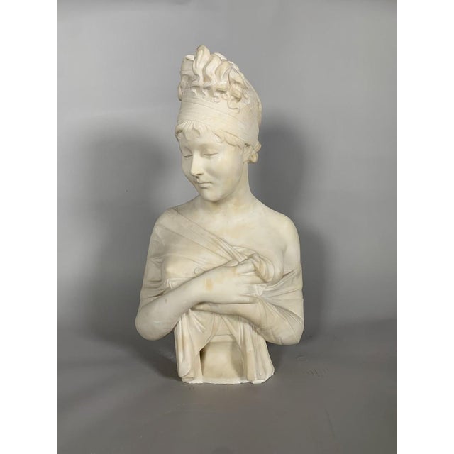 Sculpture, Bust of Madame de Récamier after Joseph Chinard (1756-1813), 52cm, 19th century For Sale