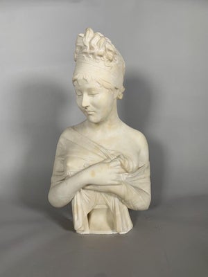 Sculpture, Bust of Madame de Récamier after Joseph Chinard (1756-1813), 52cm, 19th century