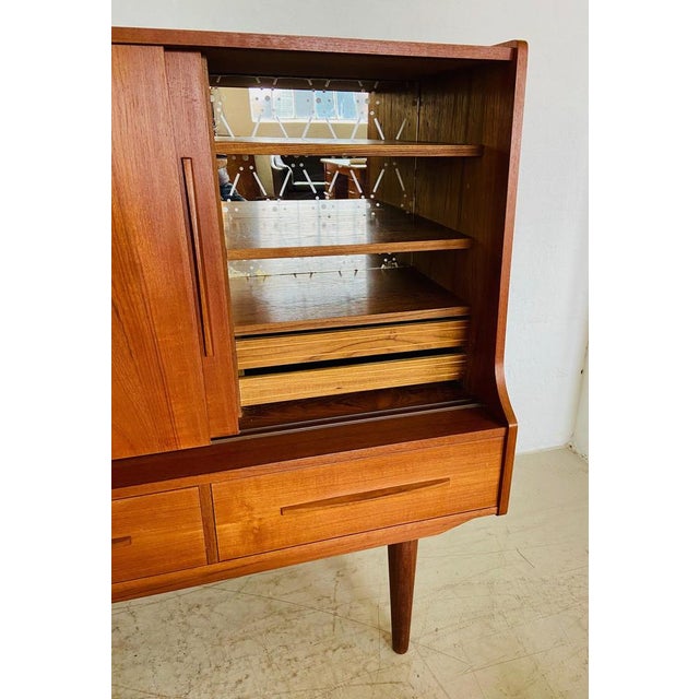 Mid-Century Danish Teak Bar Cabinet, 1960 For Sale - Image 6 of 18