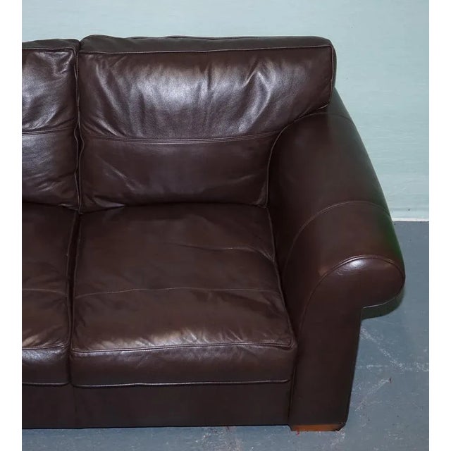 Vintage Duresta Sofa in Brown Leather For Sale - Image 6 of 18