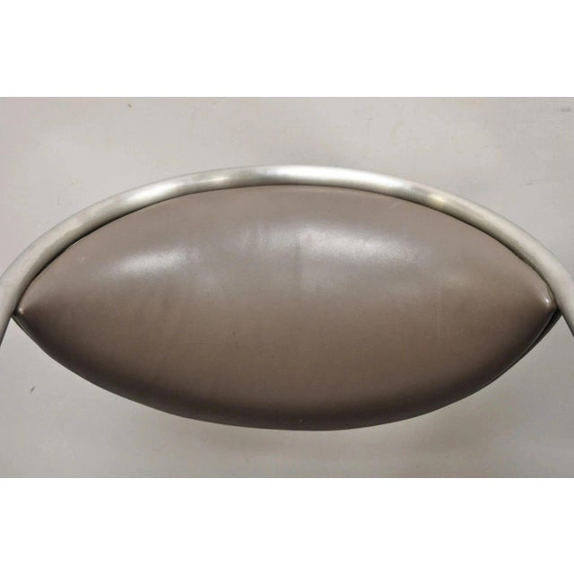 Brueton Vintage Brueton Mid Century Modern Tubular Steel Cat Eye Lounge Chairs - A Pair For Sale - Image 4 of 12