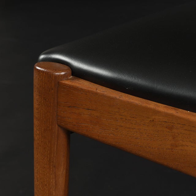 Set of 6 Kai Kristiansen Model 42 Solid Teak "Z" Armchairs 1960s Vintage For Sale - Image 9 of 16