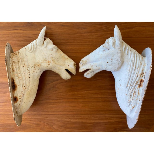 Antique Cast Iron Horse Head Bust For Sale - Image 13 of 13