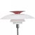 Poul henningsen ph80 floor lamp with white plastic shades. The lamp is from the 2000s and appears in good condition with...