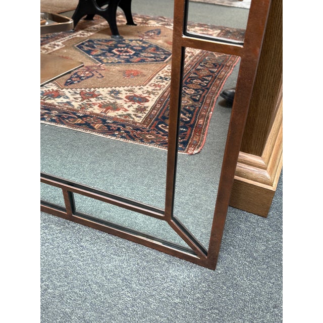 Metal Tuscan Style Scrollwork Iron Wall Mirror, Vintage For Sale - Image 7 of 12