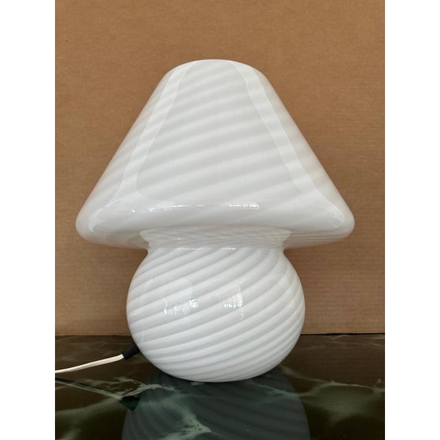 White Murano Glass Mushroom, 1970s For Sale - Image 3 of 6